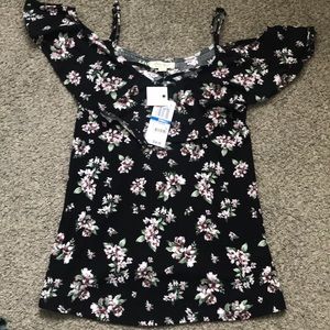 Ultra Flirt, floral off the shoulder top, NWT